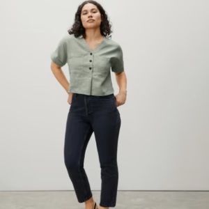 Everlane The Linen Utility Shirt, L